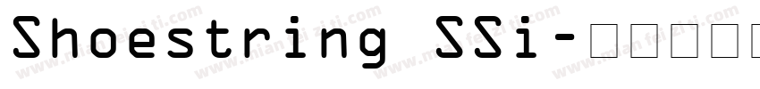 Shoestring SSi字体转换
